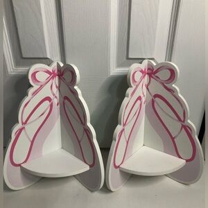 Ballerina ballet shoes two corner shelves perfect for girls room‎ dancers